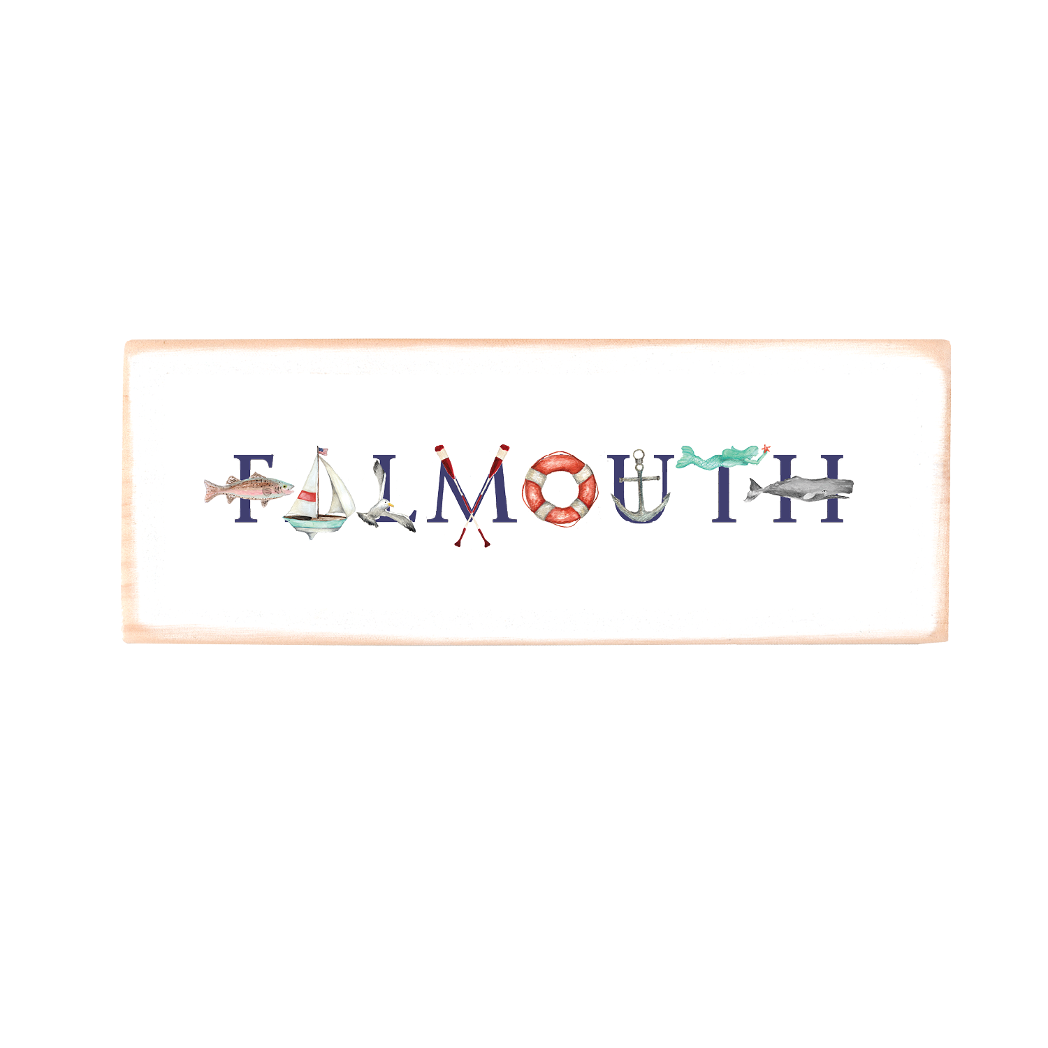 Falmouth rectangle wood block