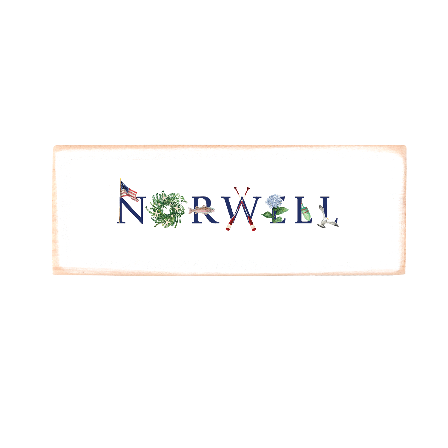 Norwell rectangle wood block