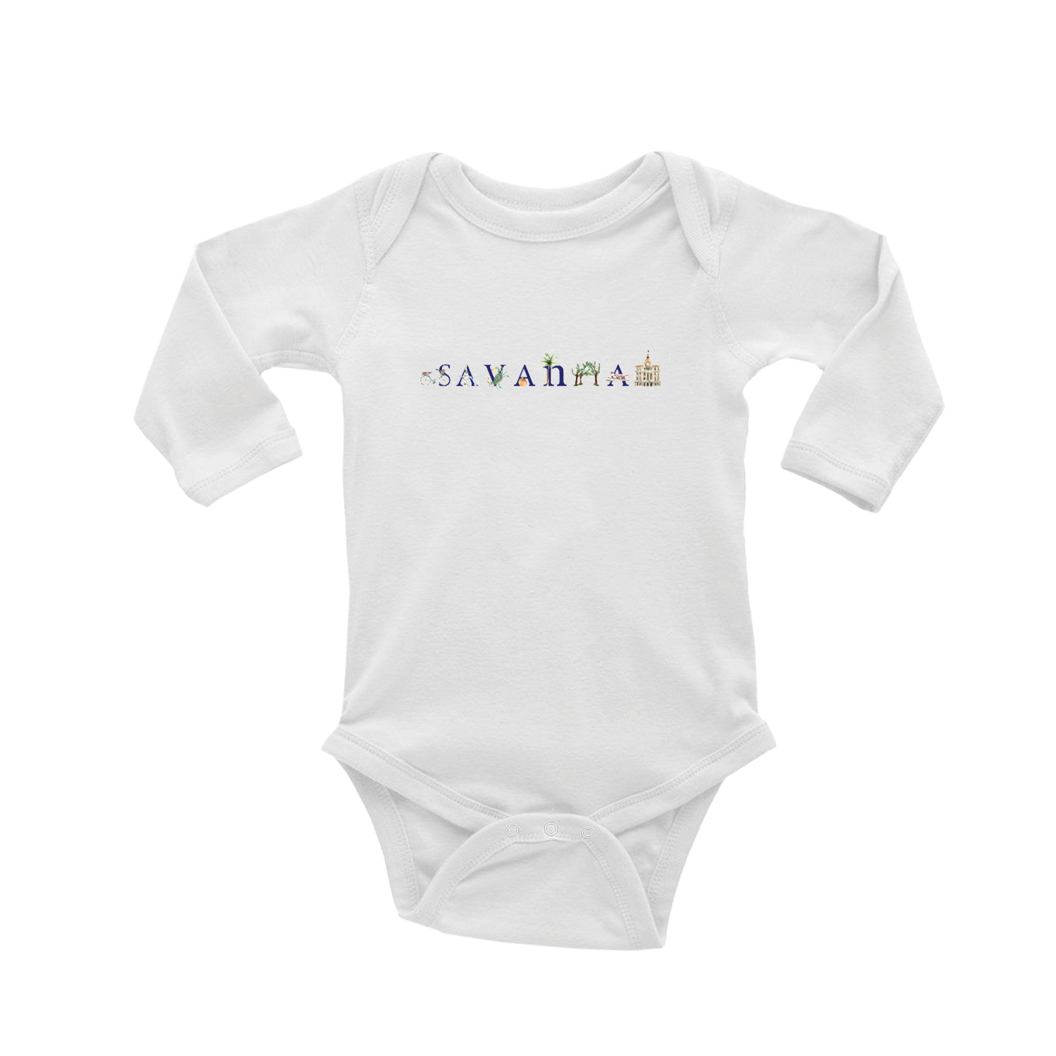Savannah baby snap up long sleeve