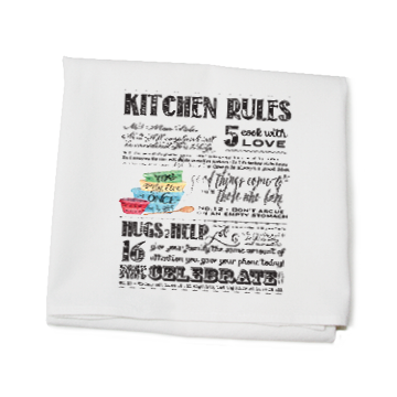 Kitchen Rules flour sack towel