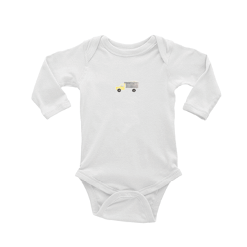 truck baby snap up long sleeve