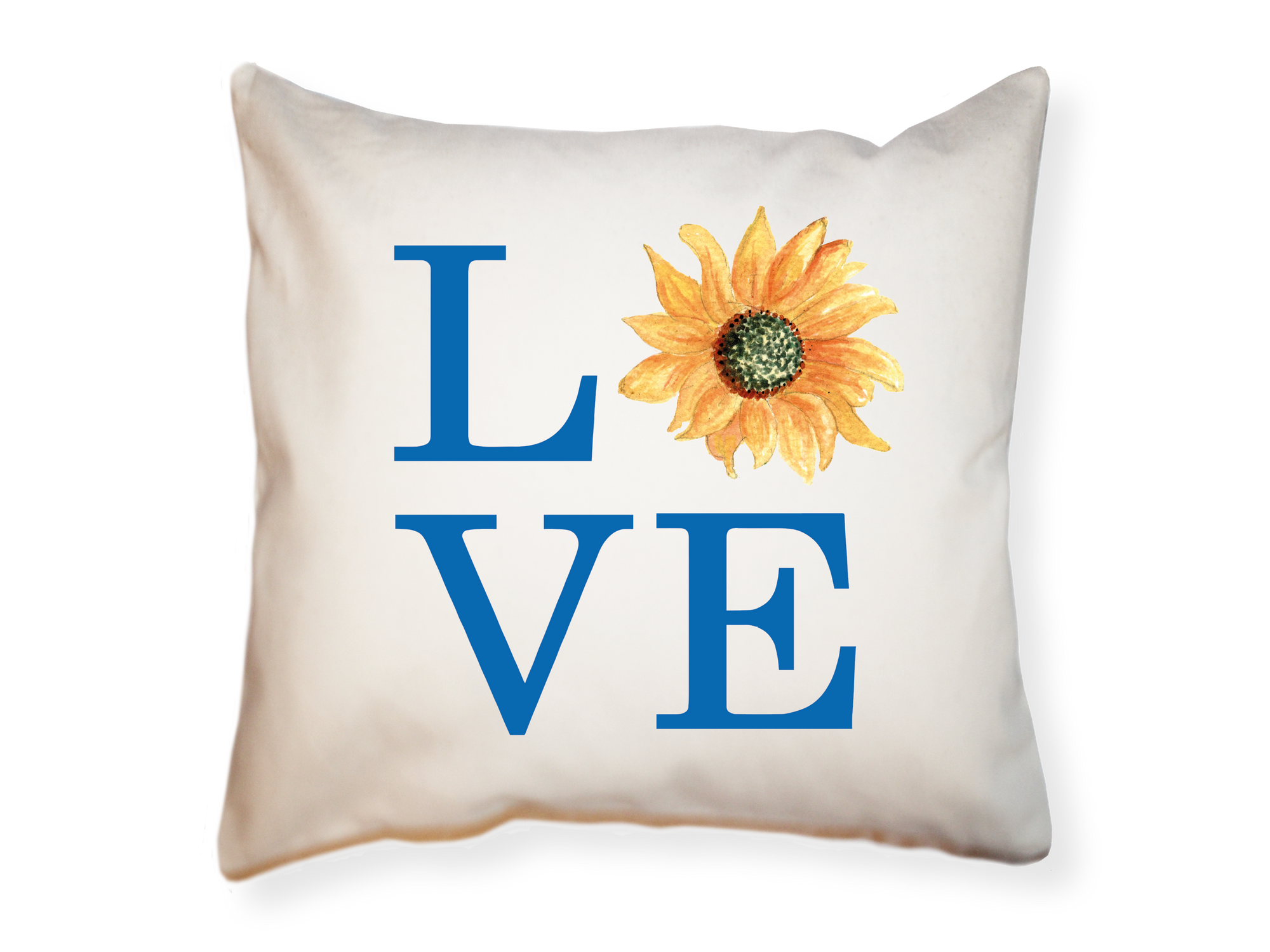 love Sunflower square pillow square pillow