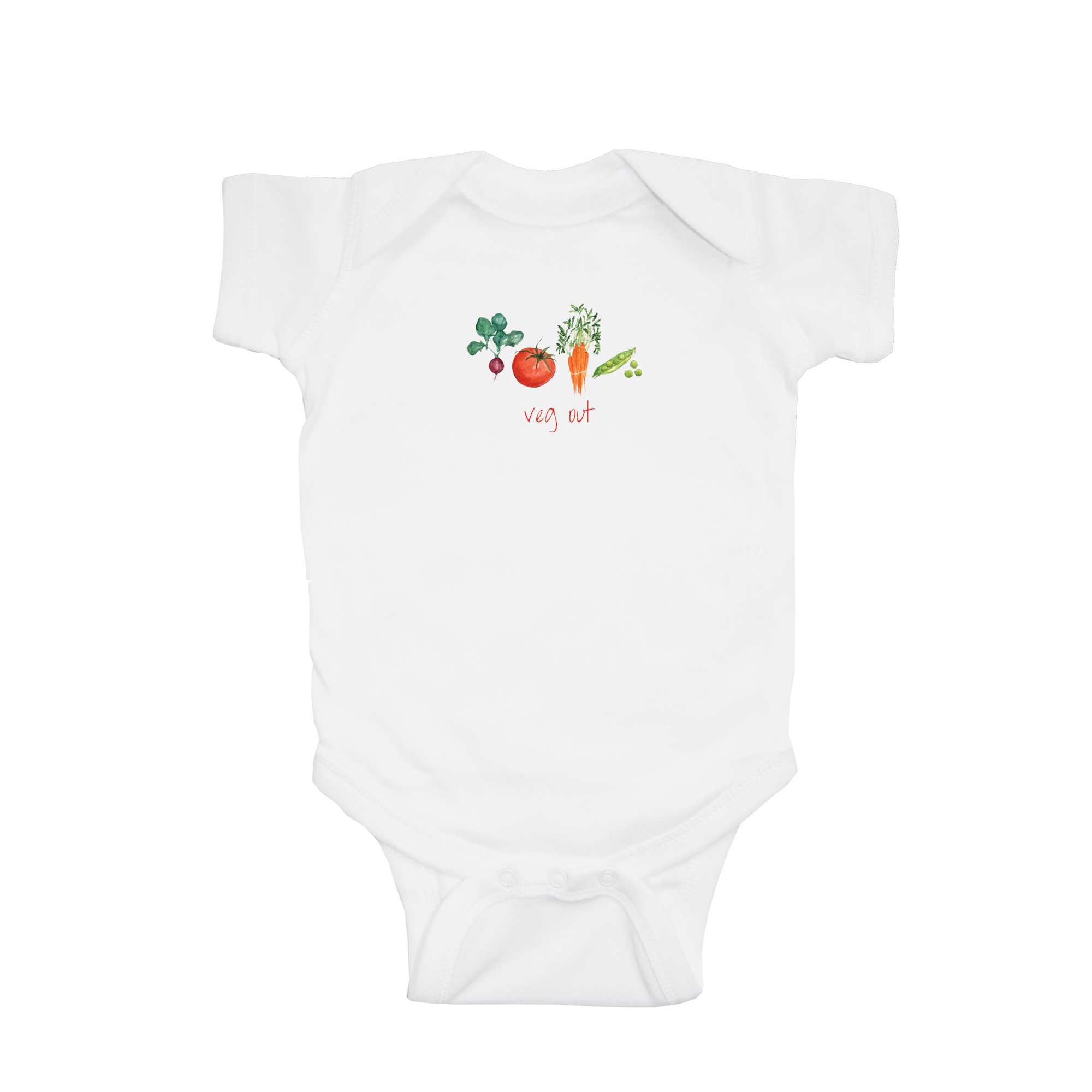 veg out baby snap up short sleeve