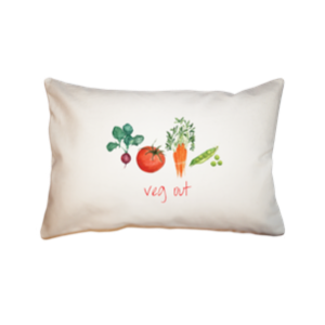 veg out  small accent pillow