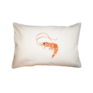 shrimp  small accent pillow