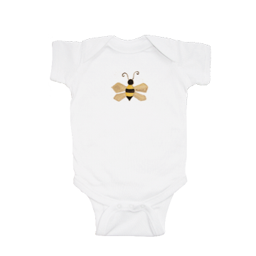 bumble bee baby snap up short sleeve