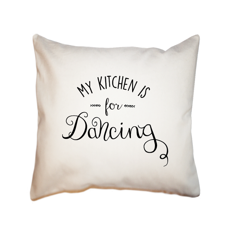 kitchen dancing square pillow