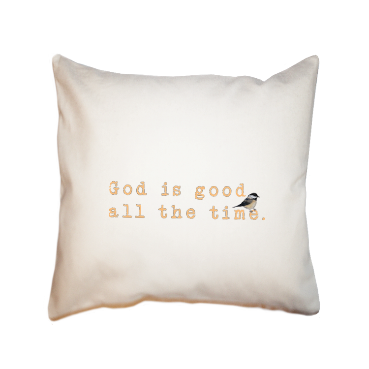 God is good square pillow