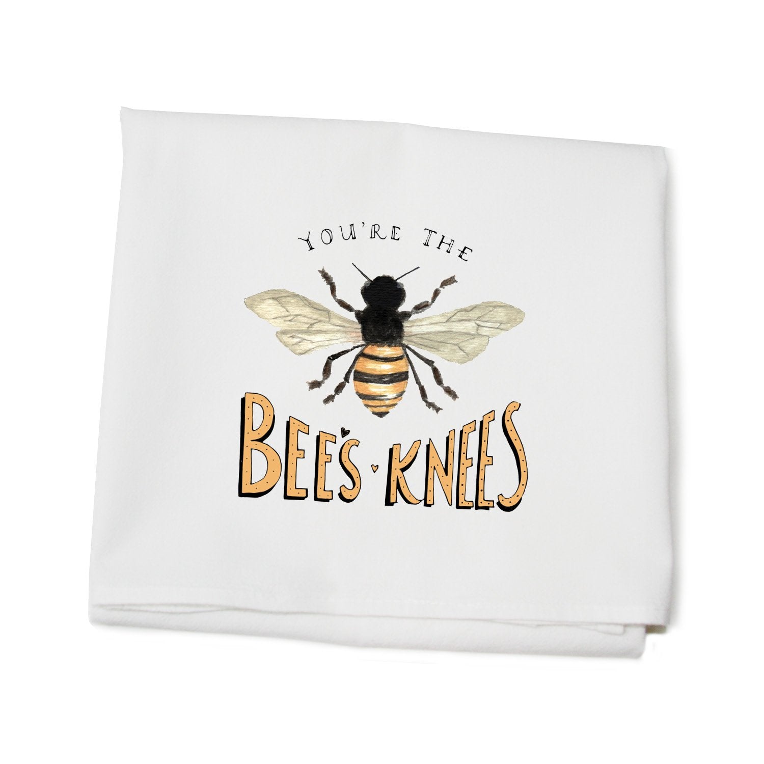 Bee Sweet and Bumble Flour Sack Towel, Bee Kitchen Towel, Bee