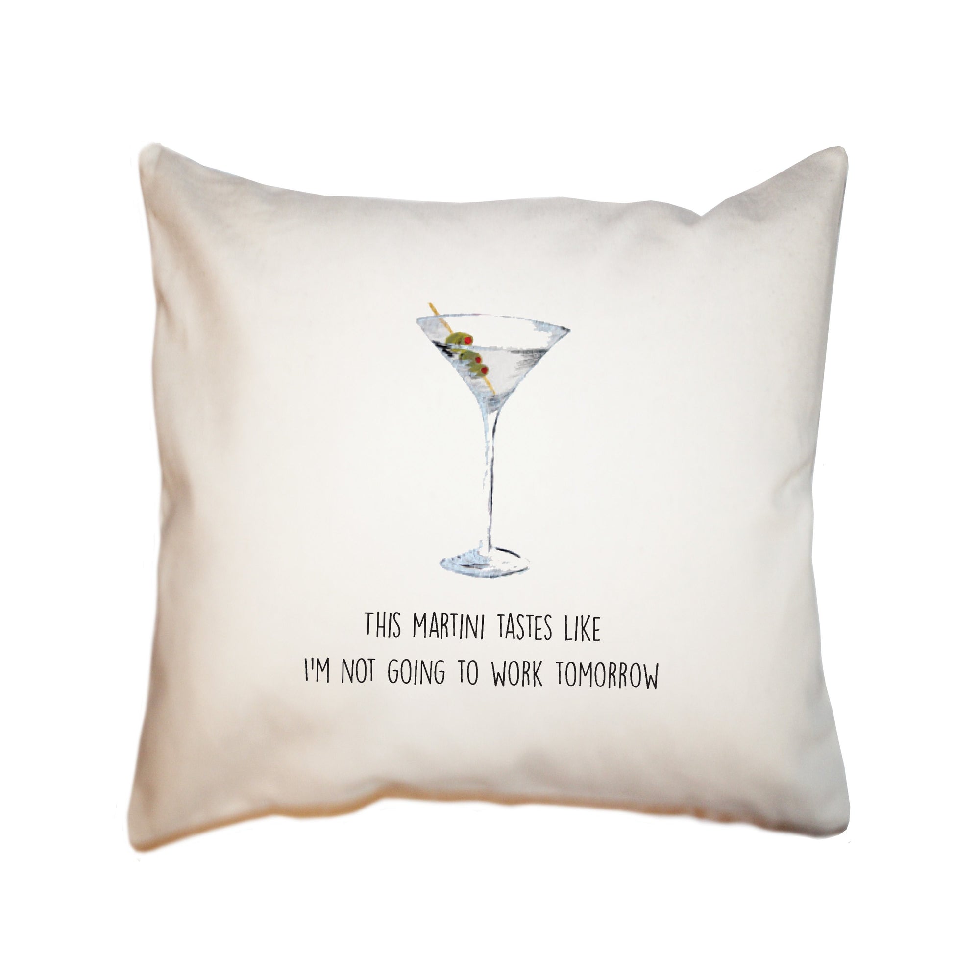 martini square pillow