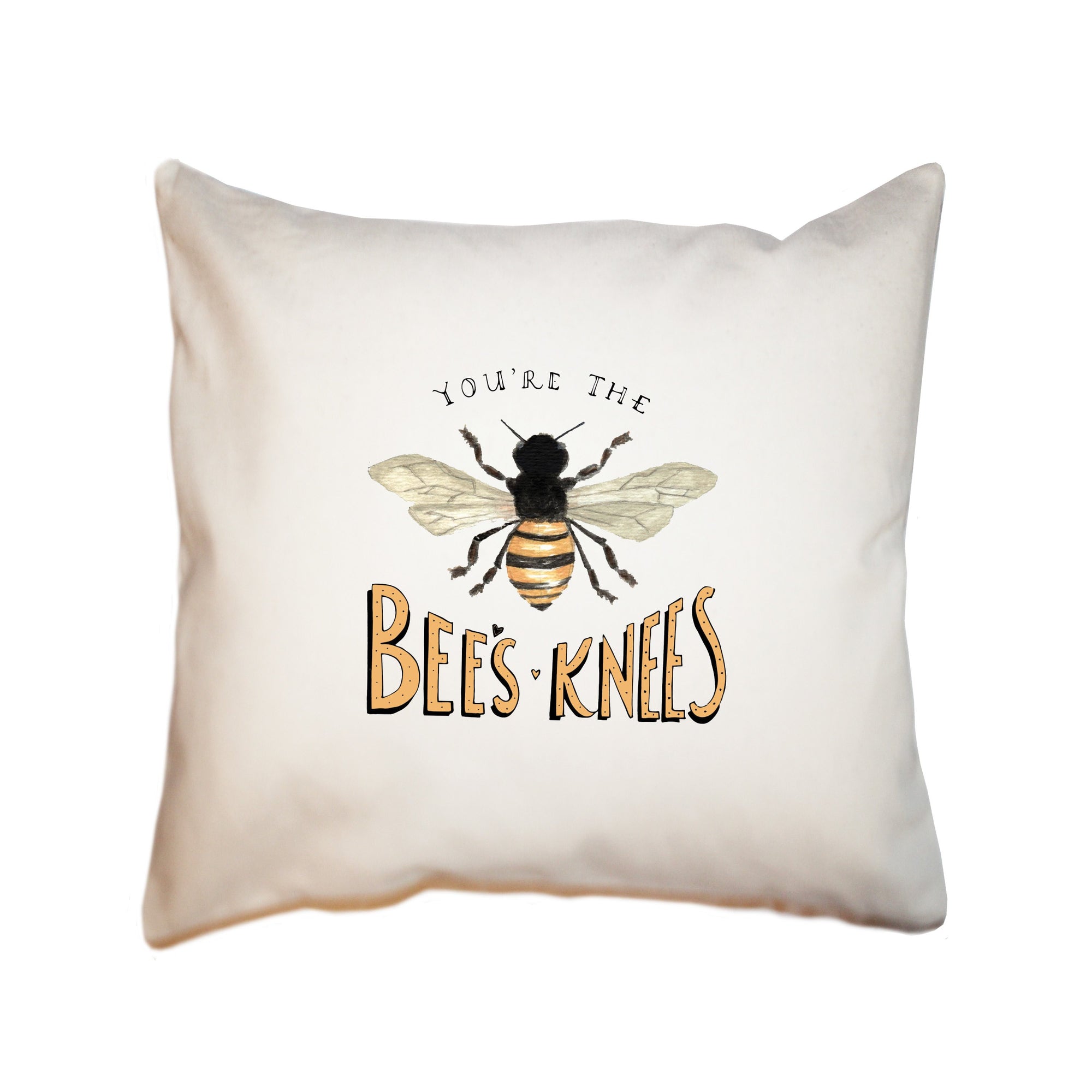 bees knees square pillow