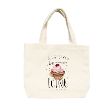 happiness cupcake small tote