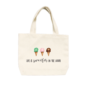 life is sweetest small tote