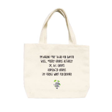 grapes dinner small tote