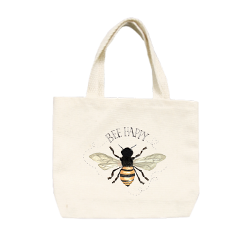bee happy small tote