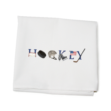 Hockey flour sack towel