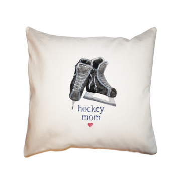 hockey mom square pillow