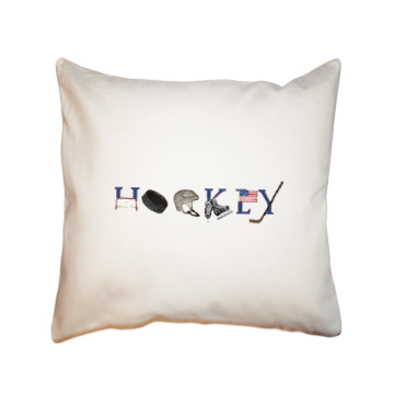 Hockey square pillow