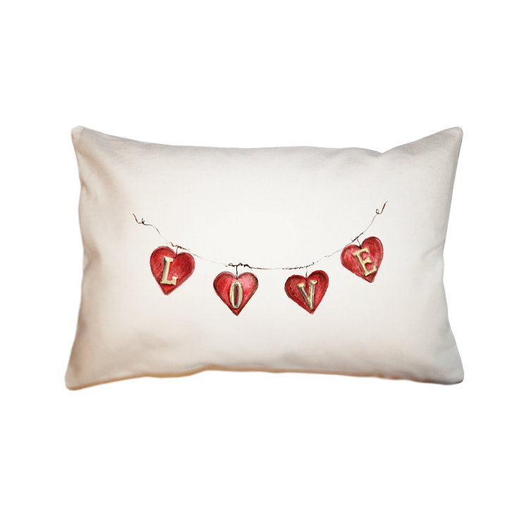 hearts on wire large rectangle pillow