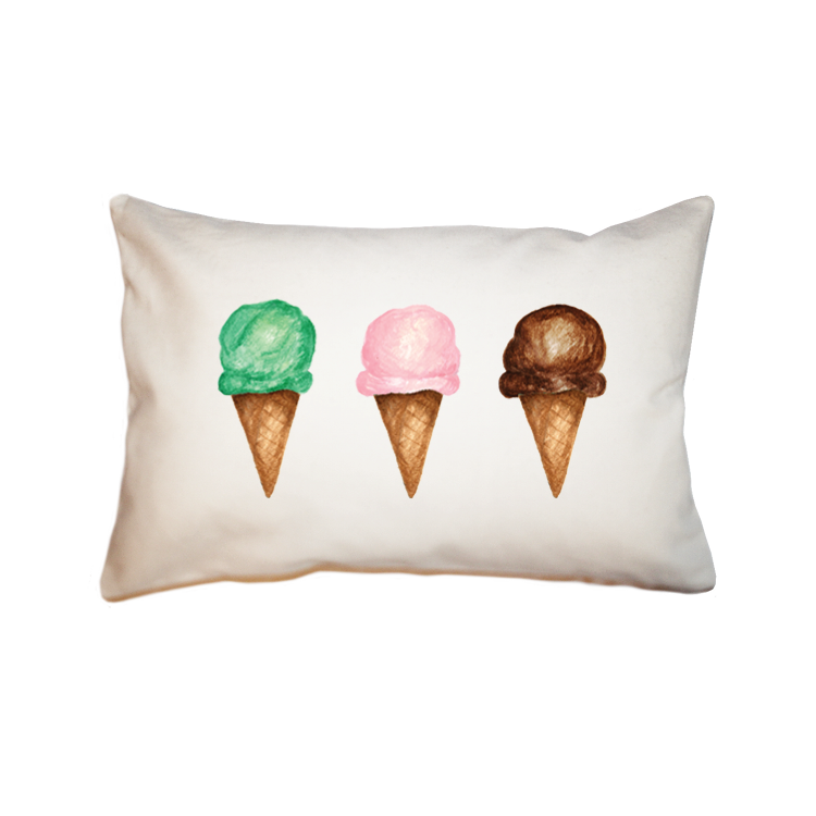 three cones large rectangle pillow