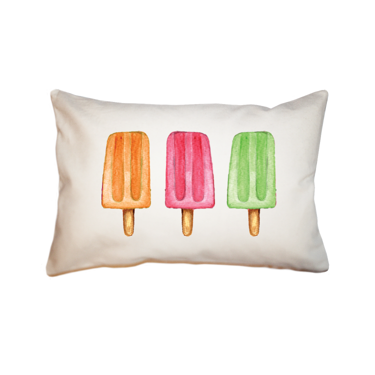 three popsicles large rectangle pillow