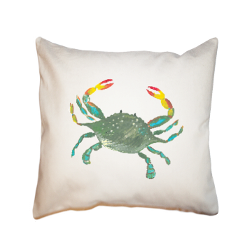 crab square pillow