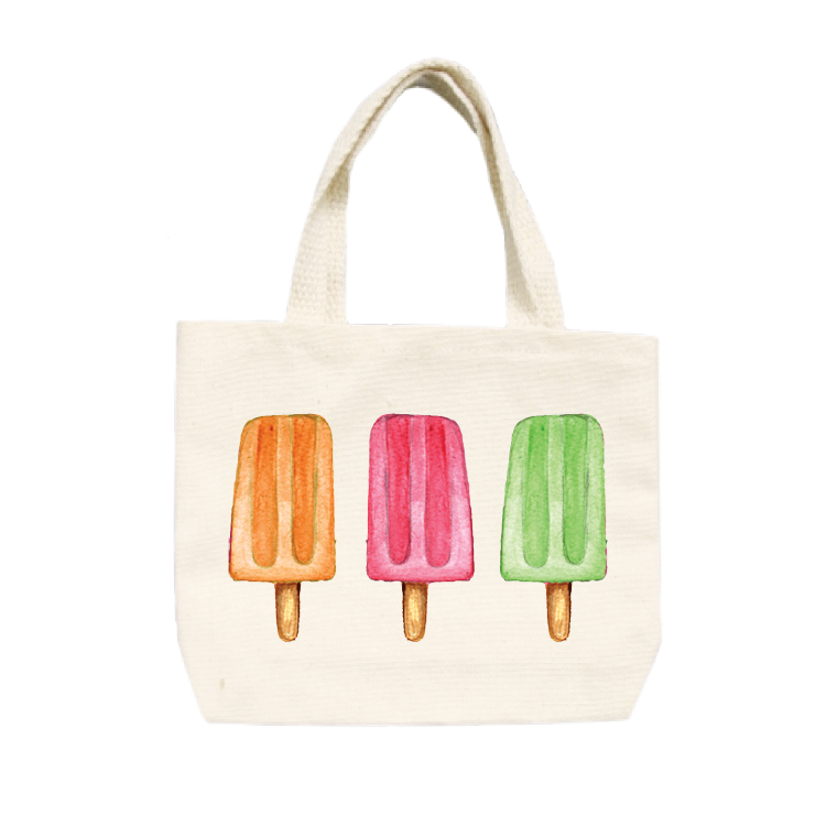 three popsicles small tote