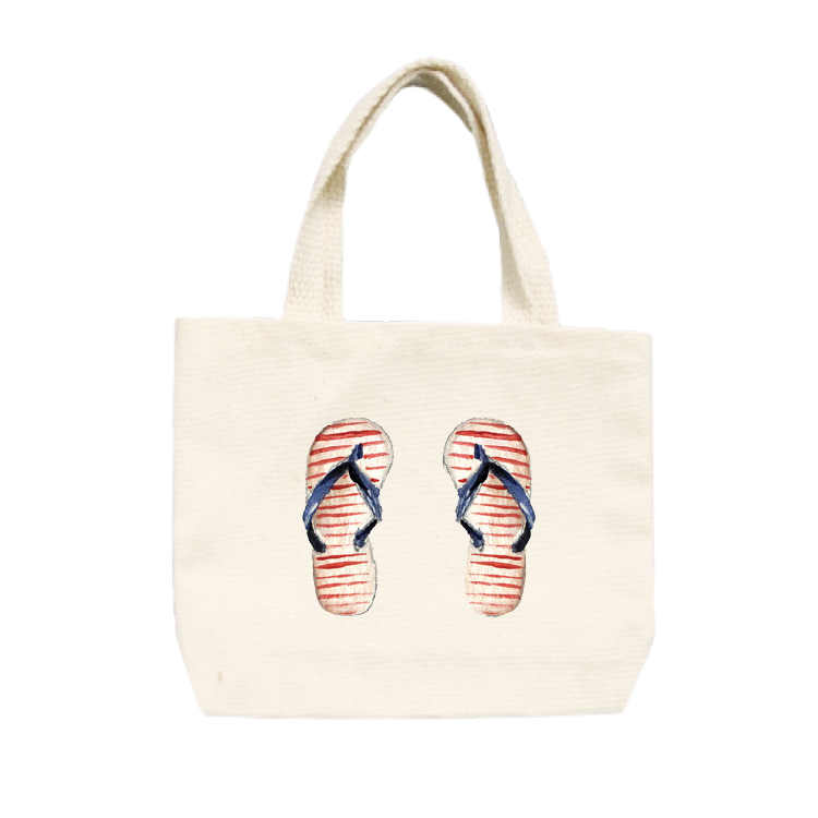 flip flops small tote