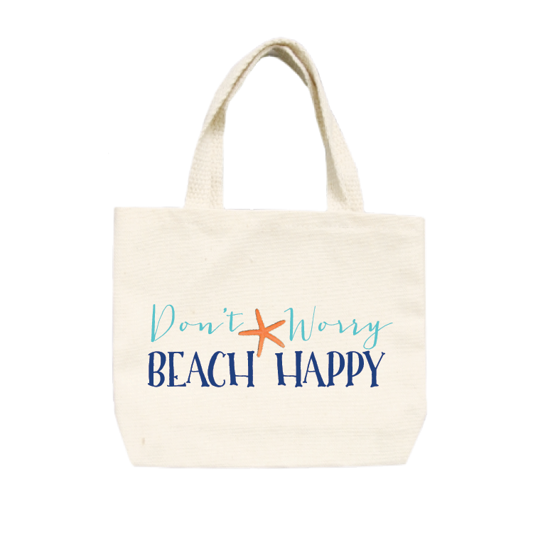 don't worry beach small tote