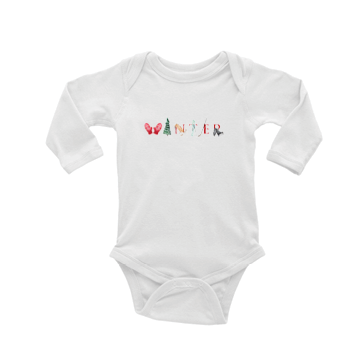 Winter baby snap up long sleeve