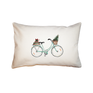 christmas bike  small accent pillow
