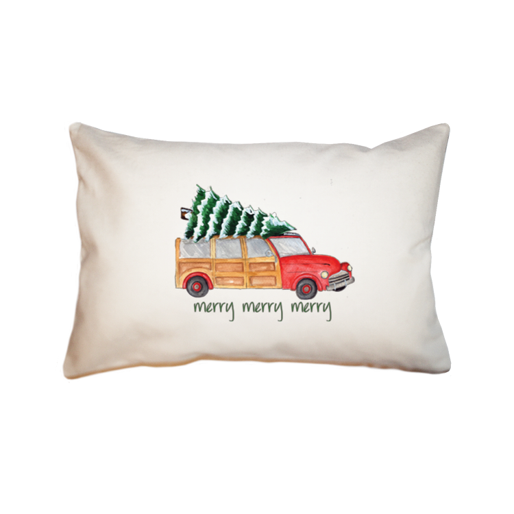 christmas woody merry merry large rectangle pillow
