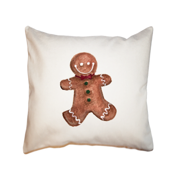 gingerbread cookie square pillow