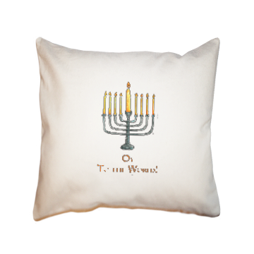 oy to the world square pillow