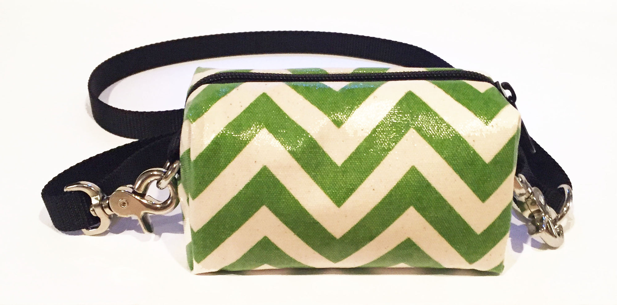 lime green chevron Doggy Ditty